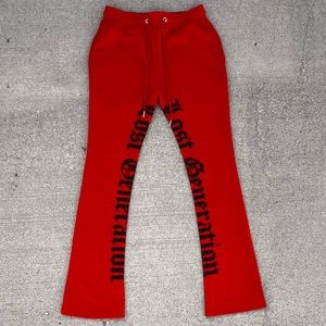 Men’s stacked fleece flared sweatpants